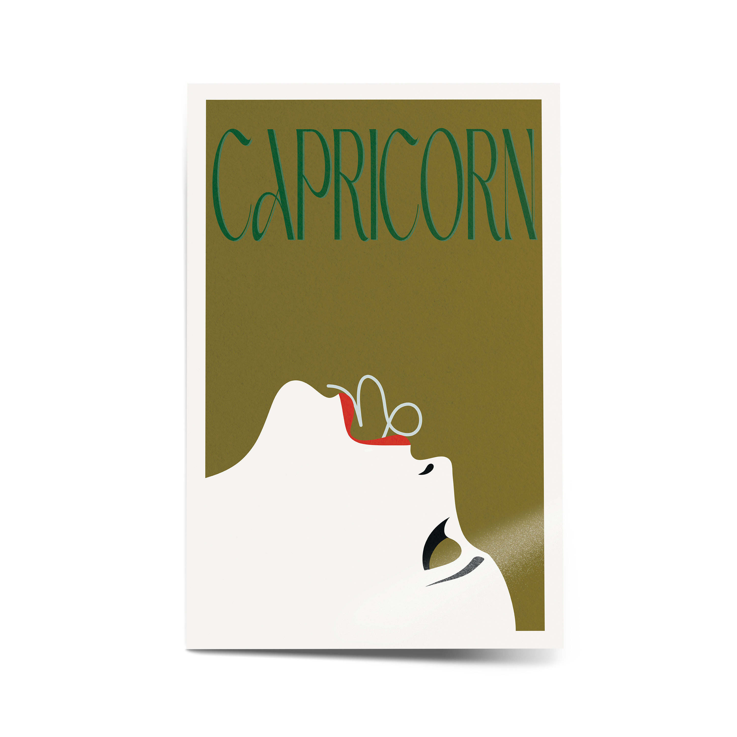Capricorn Muse Contemporary Art Print | Semi-Gloss Poster