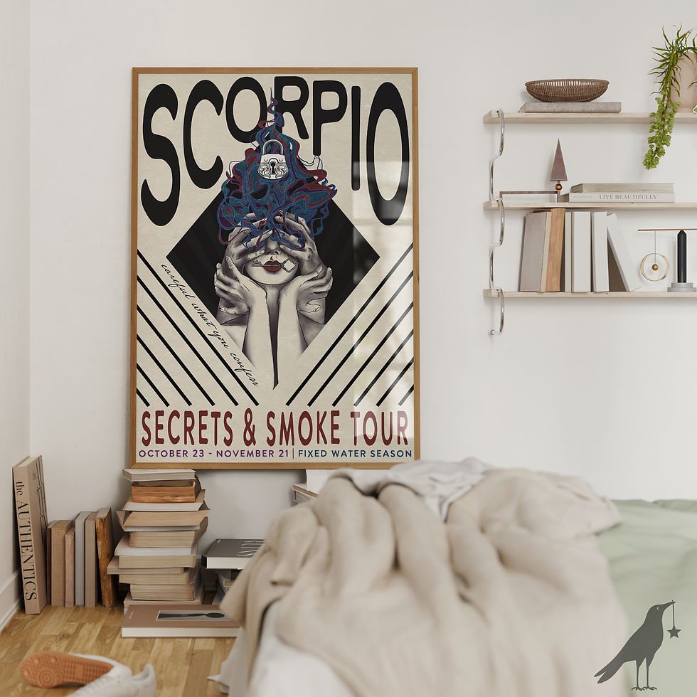 Thumbnail: Scorpio Band Poster Art Print | Semi-Gloss Poster
