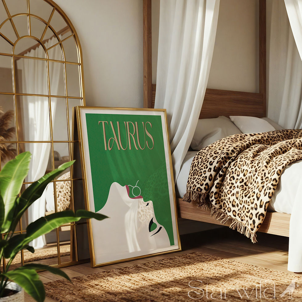 Thumbnail: Taurus Muse Contemporary Art Print | Semi Gloss Poster