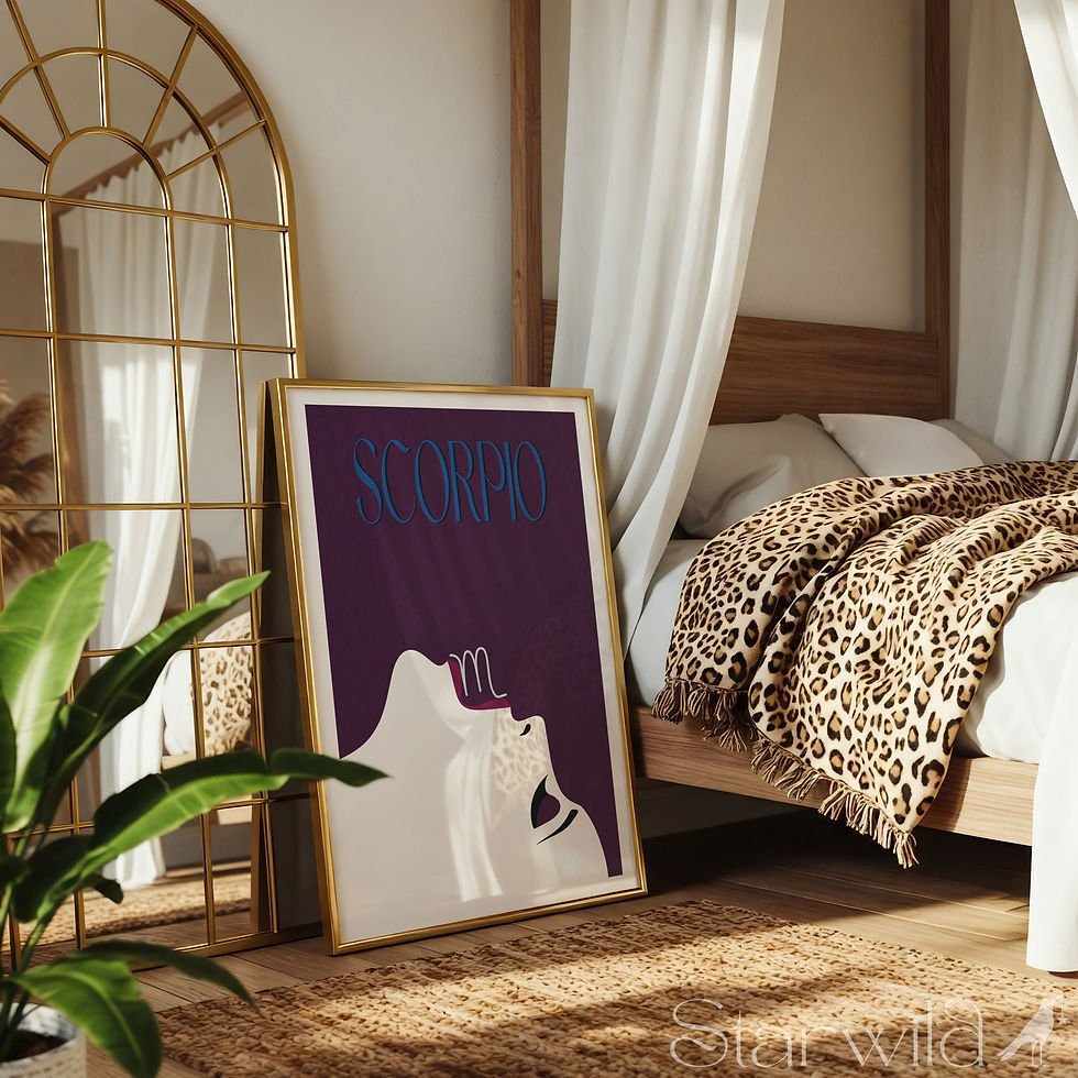 Thumbnail: Scorpio Muse Contemporary Art Print | Semi-Gloss Poster