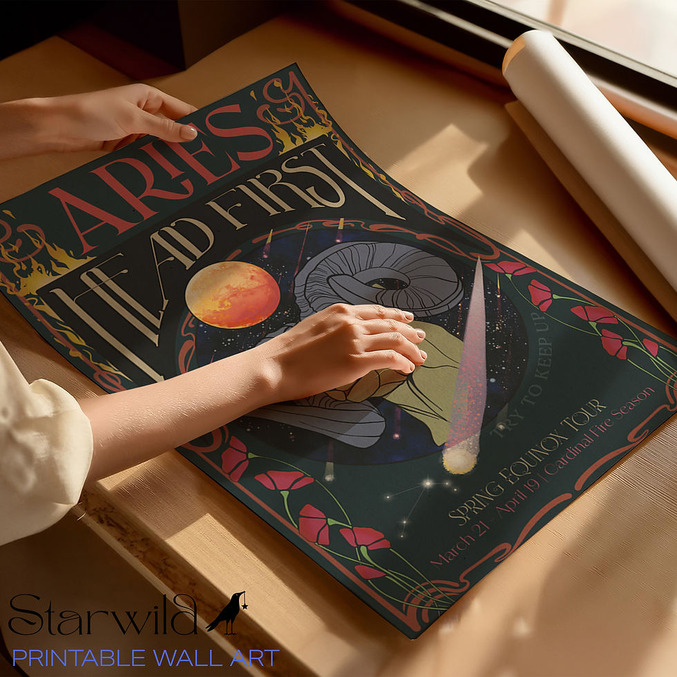 Thumbnail: Aries Band Poster | Printable Artwork