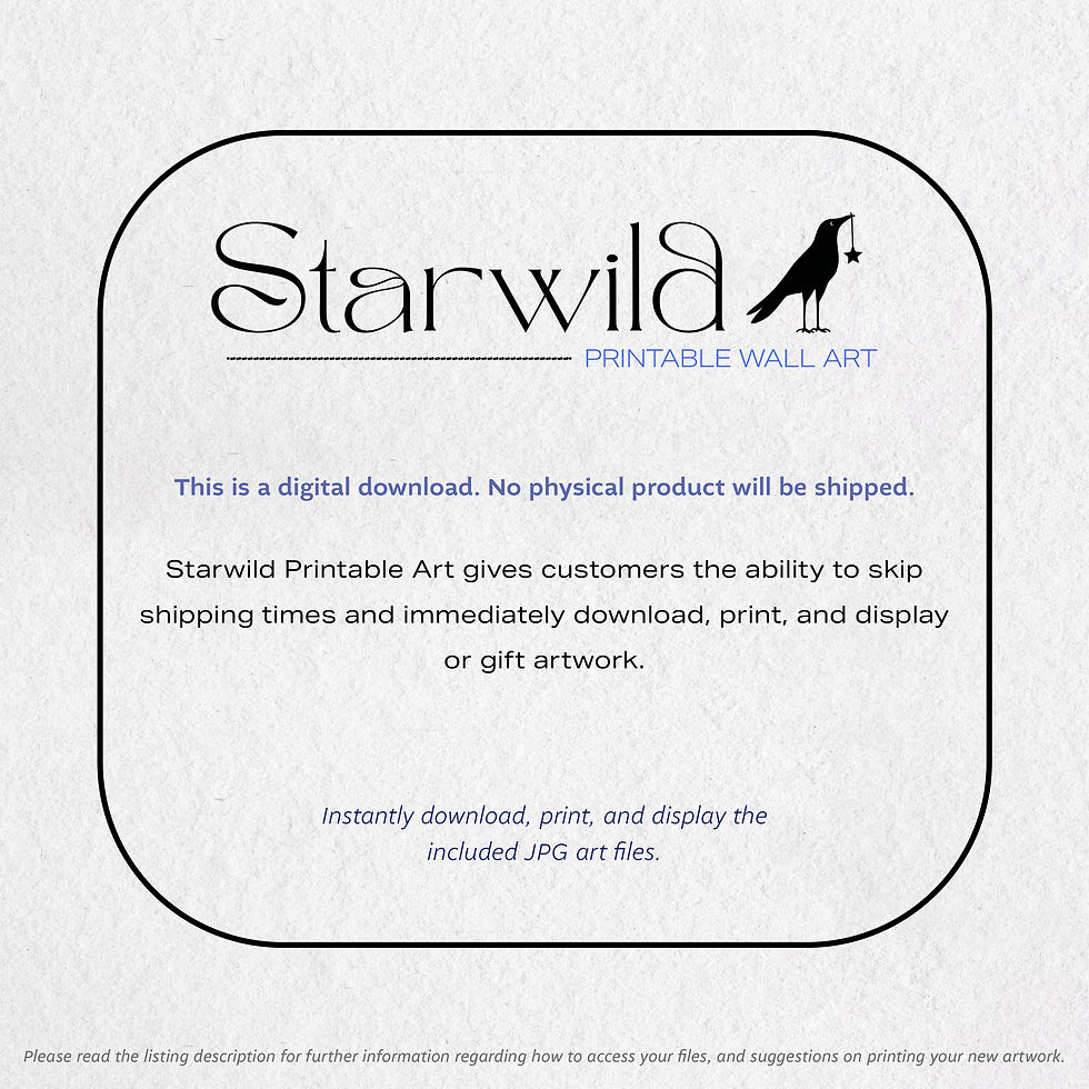 Thumbnail: Capricorn Celestial Folk Art (Light Edition) | Printable Artwork