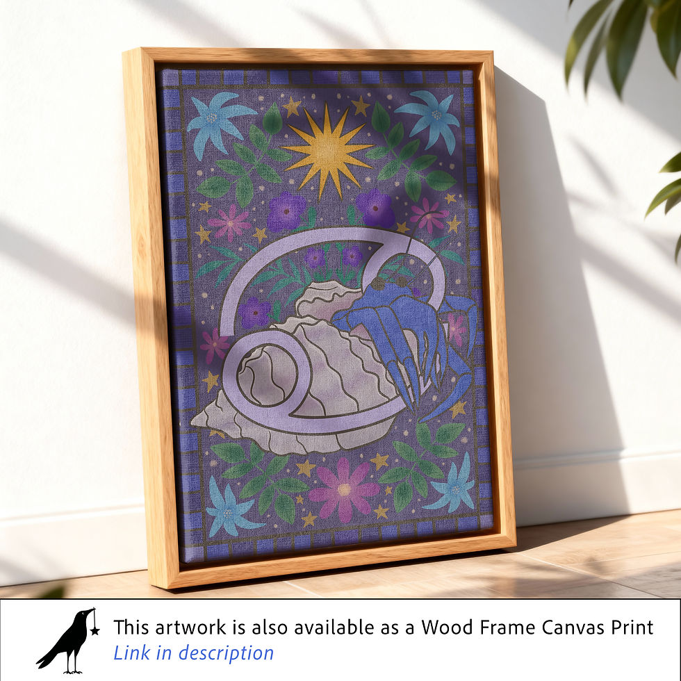 Thumbnail: Cancer Cosmic Tapestry | Printable Artwork