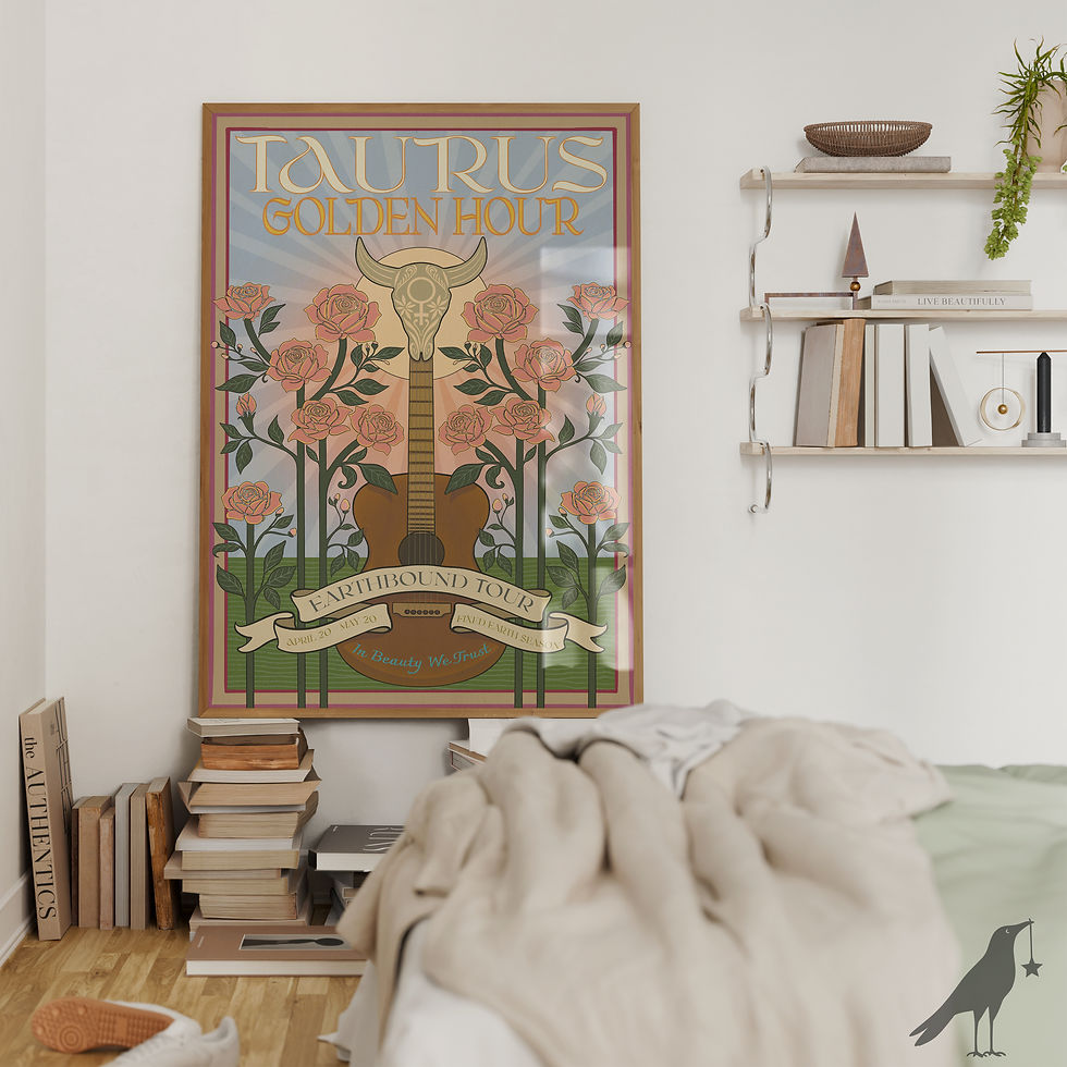 Thumbnail: Taurus Band Poster Art | Printable Artwork
