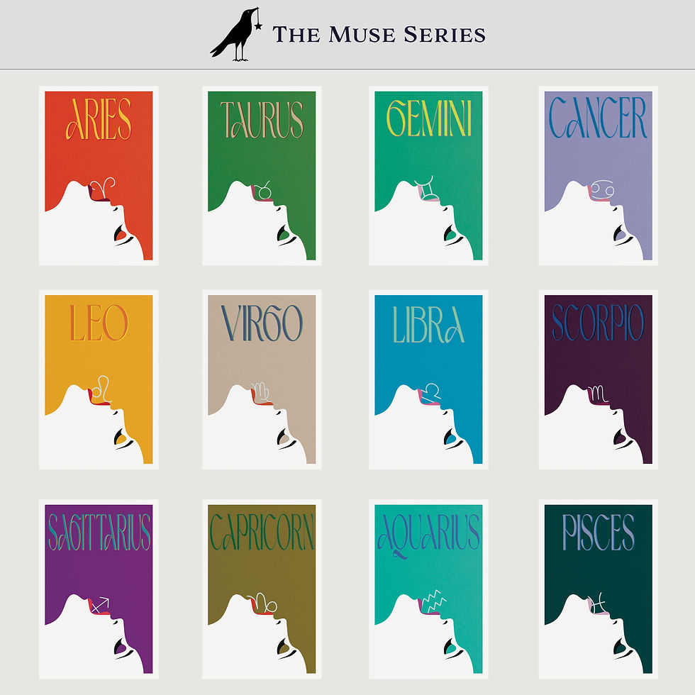 Thumbnail: Libra Muse Contemporary Art Print | Semi-Gloss Poster