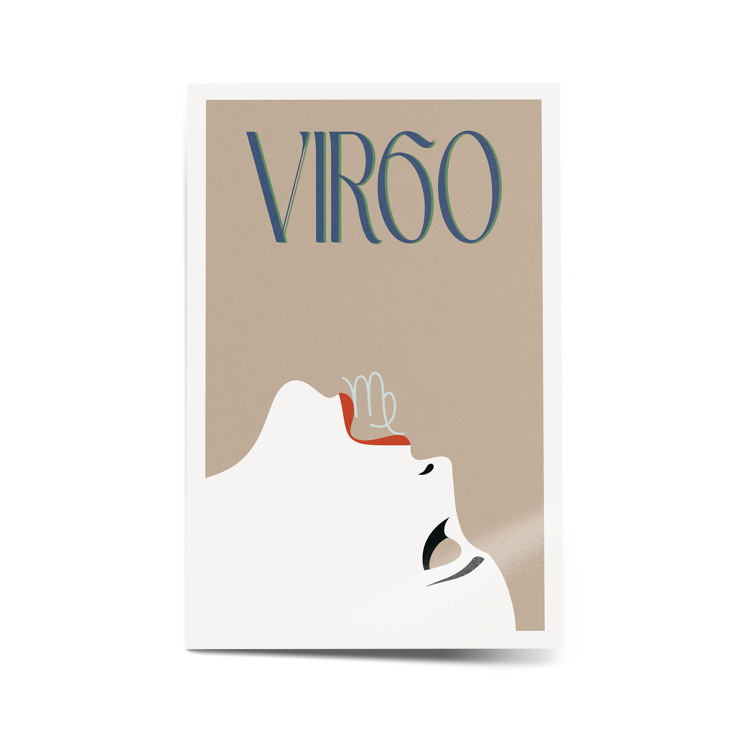 Virgo Muse Contemporary Art Print | Semi-Gloss Poster