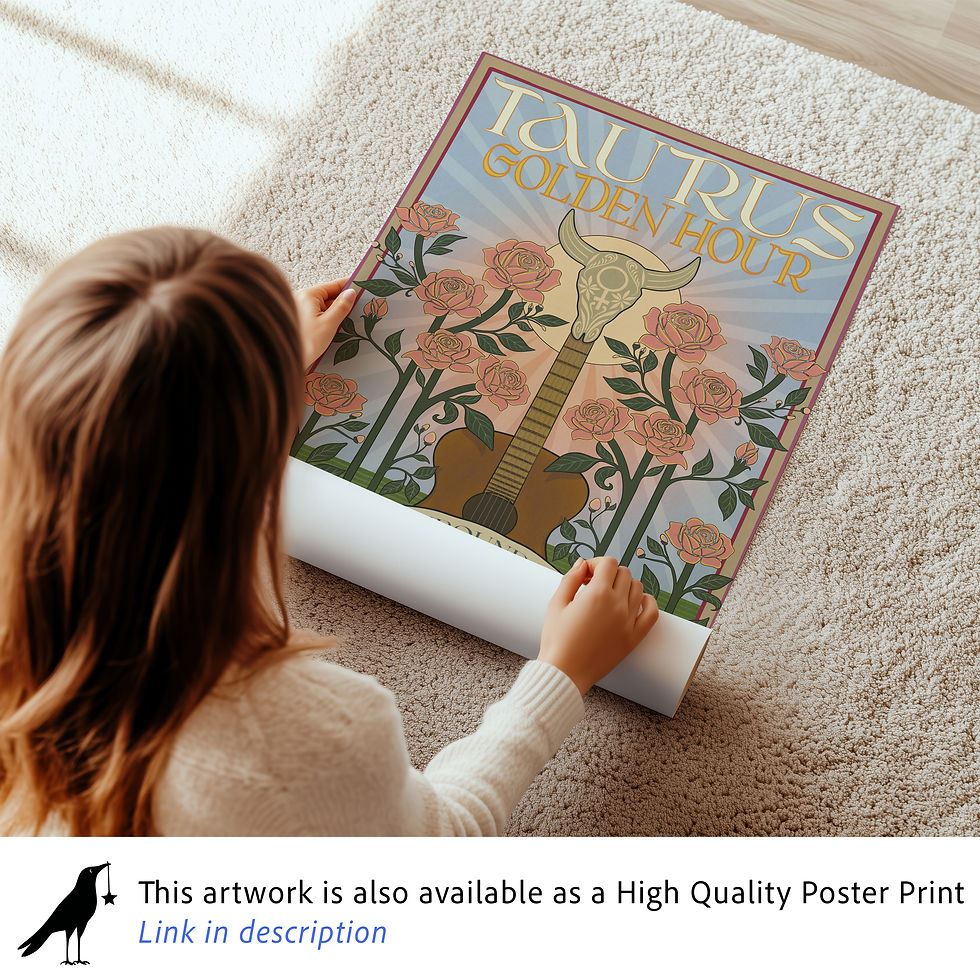 Thumbnail: Taurus Band Poster Art | Printable Artwork