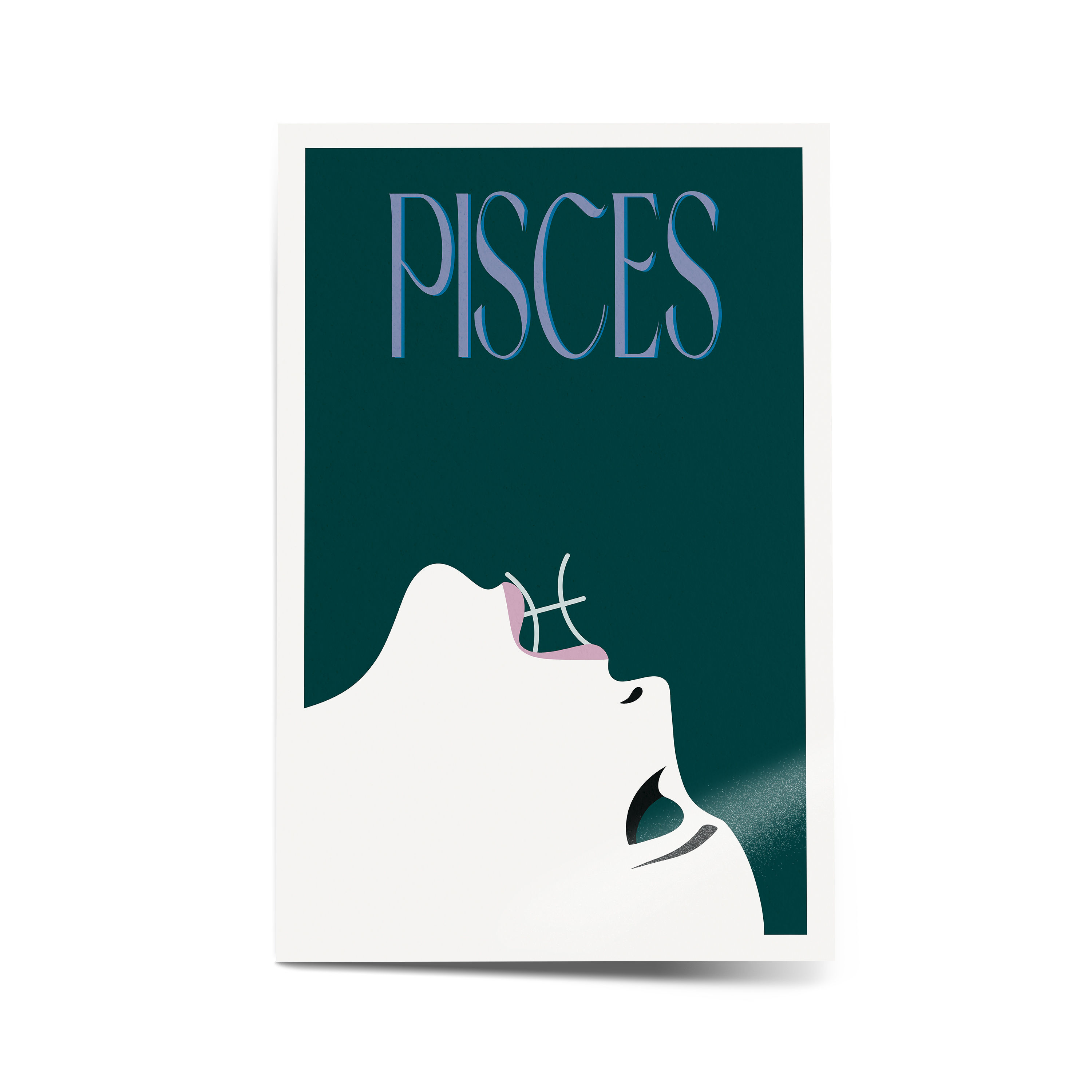 Pisces Muse Contemporary Art Print | Semi-Gloss Poster