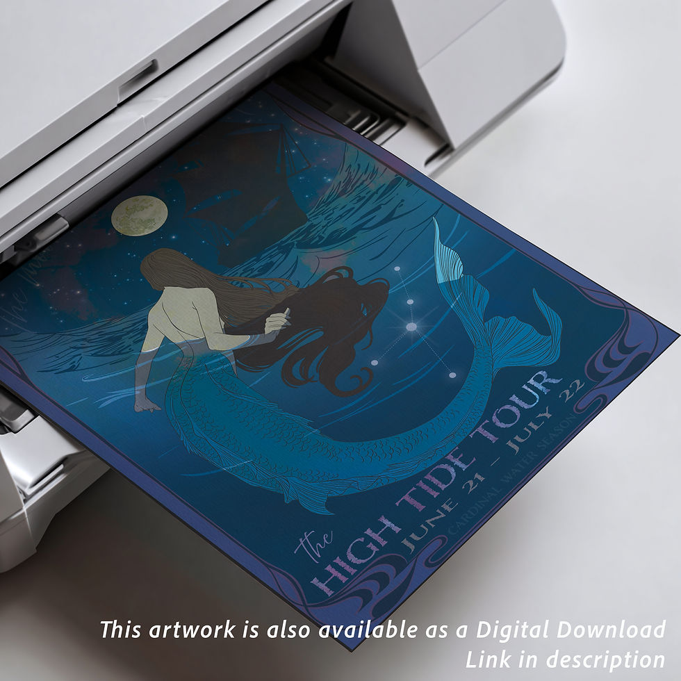 Thumbnail: Cancer Band Poster Art Print | Semi-Gloss Poster