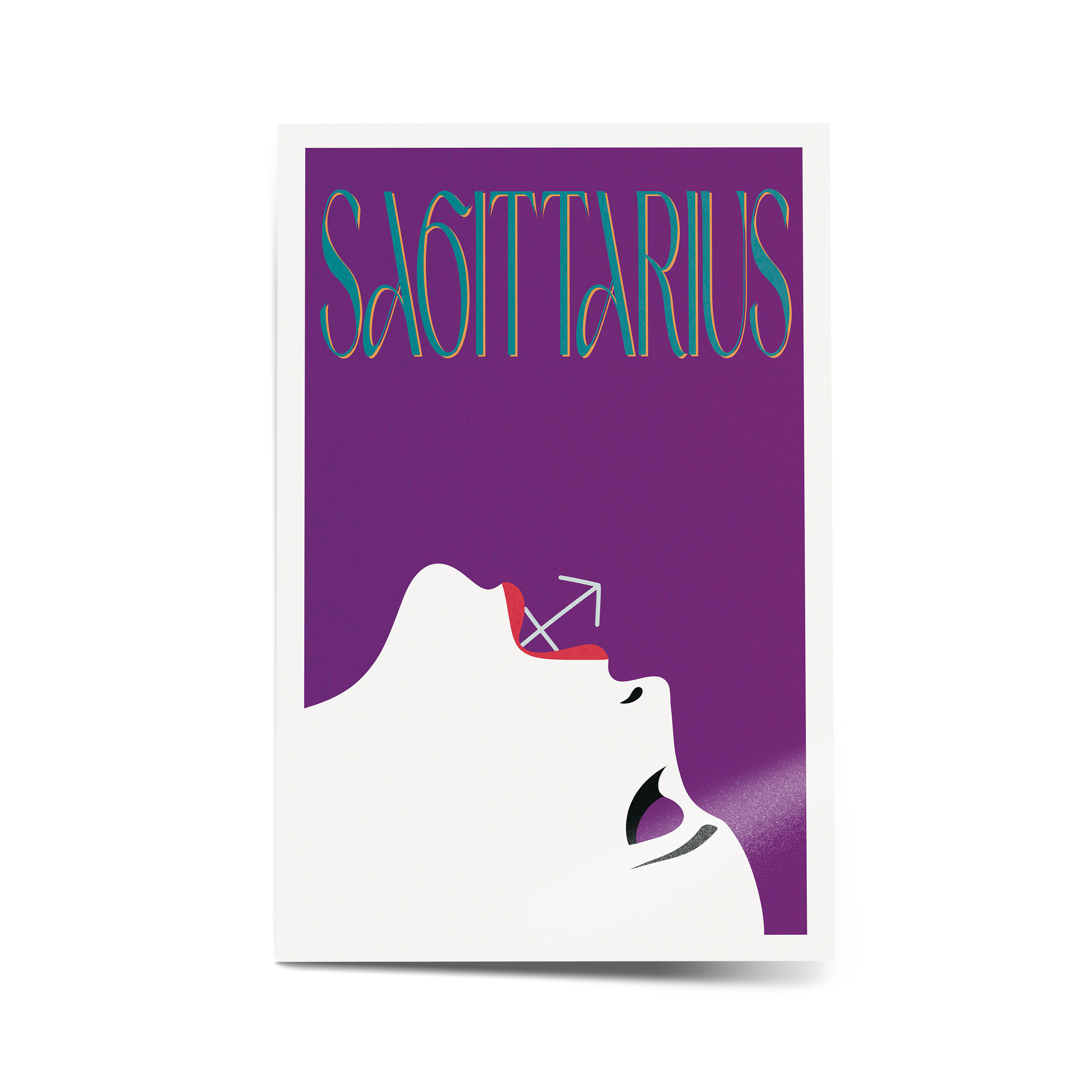 Sagittarius Muse Contemporary Art Print | Semi-Gloss Poster