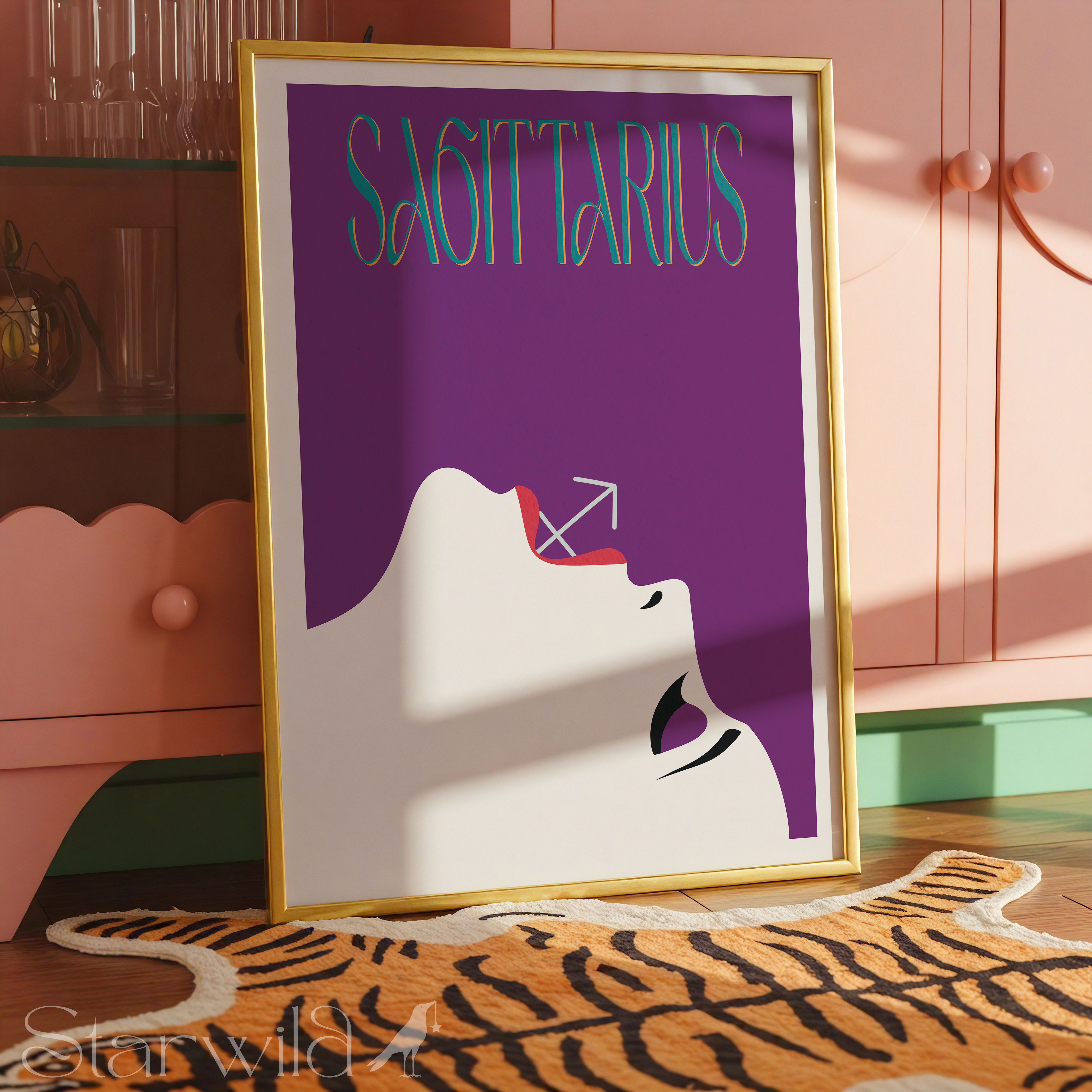 Sagittarius Muse Contemporary Art | Printable Artwork