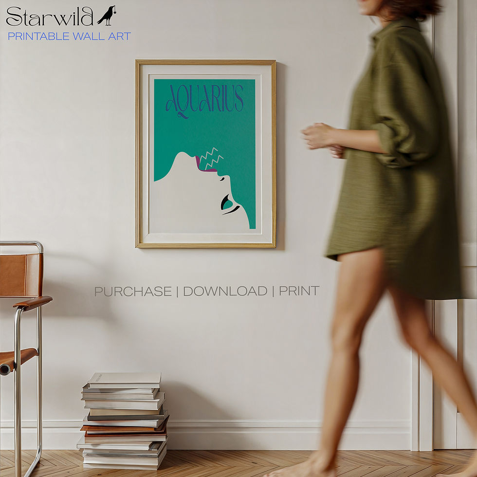Thumbnail: Aquarius Muse Contemporary Art | Printable Artwork