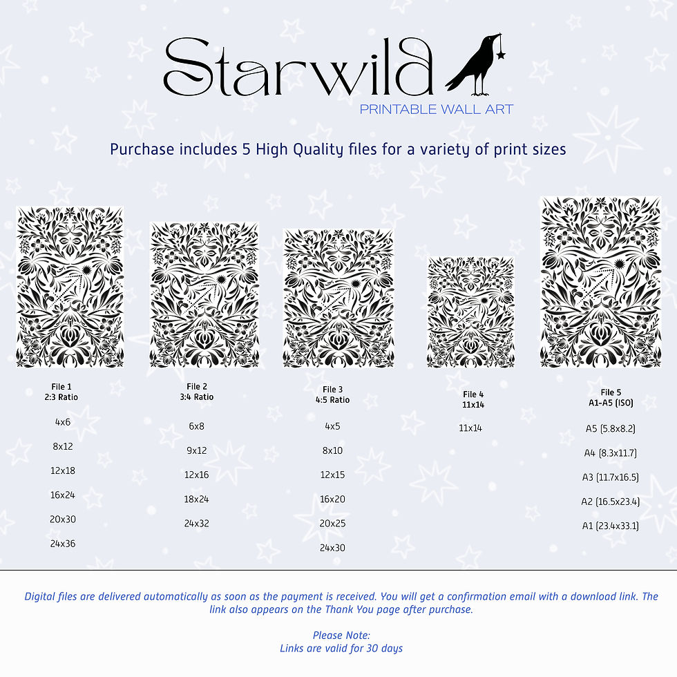 Thumbnail: Sagittarius Celestial Folk Art (Light Edition) | Printable Artwork