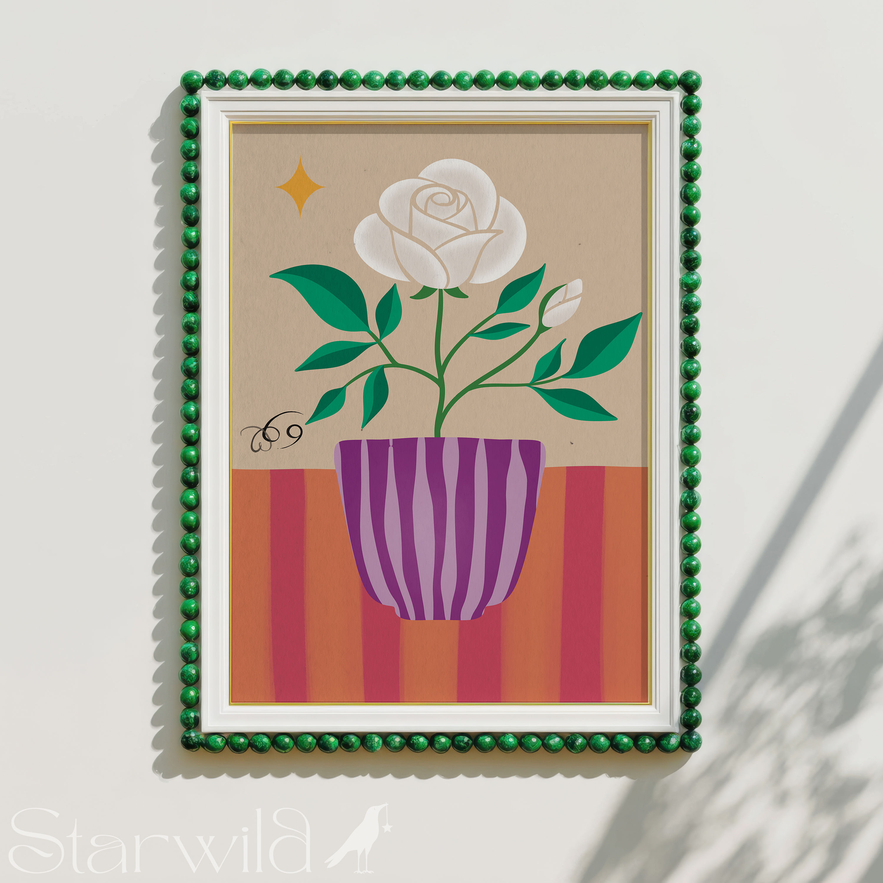Cancer Stars In Bloom Botanical Pop Art | Printable Artwork