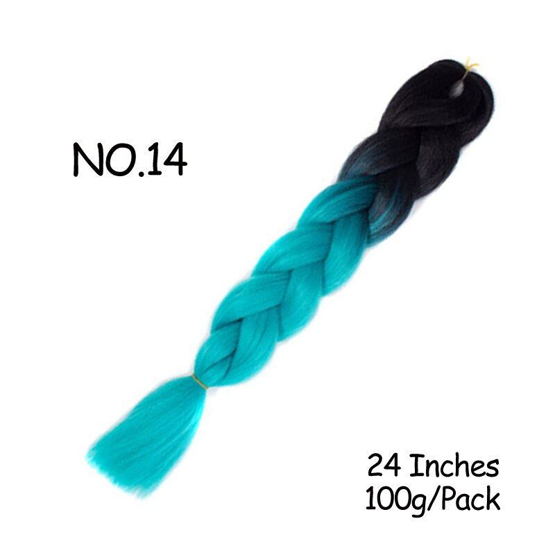Thumbnail: Mirra's Mirror 24inch Jumbo Ombre Braiding Hair Extensions Synthetic Jumbo Braid