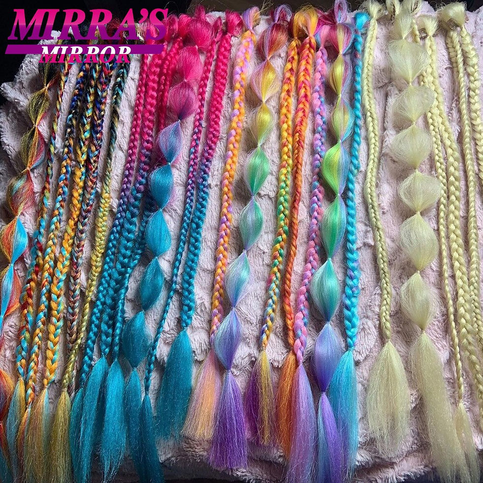 Thumbnail: Mirra's Mirror 24inch Jumbo Ombre Braiding Hair Extensions Synthetic Jumbo Braid