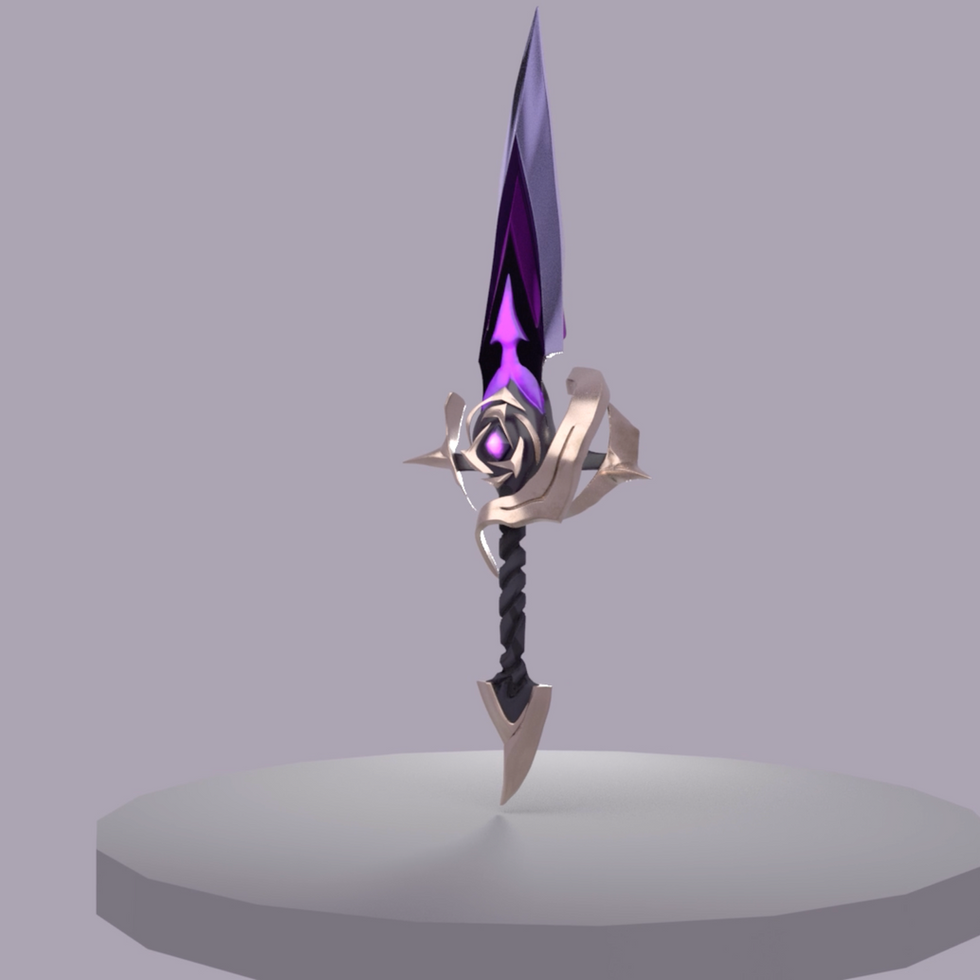 Game character weapon skin