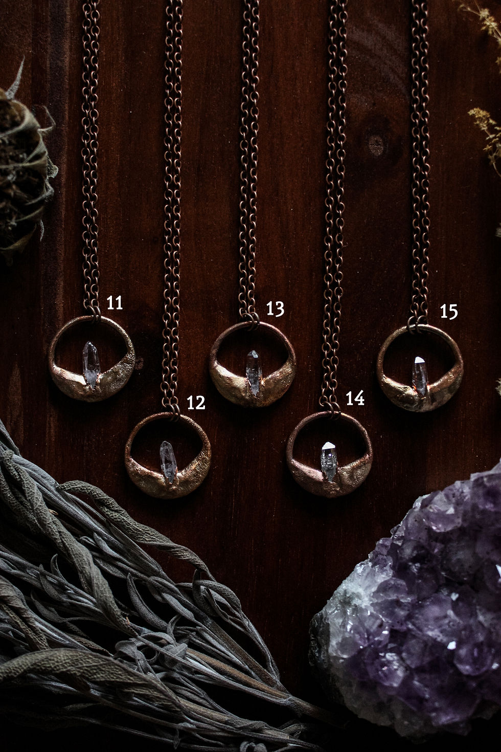 Miniaturbild: Umbra - Amethystspitze - Antique Aura Finish