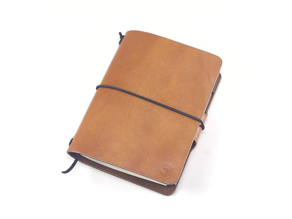 Miniatura: Capa de couro para passaporte e caderno de viagem A6 Midori