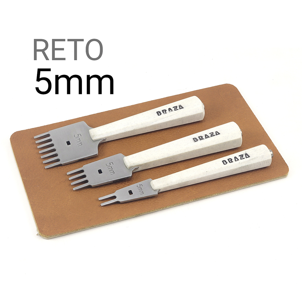 Thumbnail: Kit 3 peças Cinzel para Couro - Furação Reta-Mármore