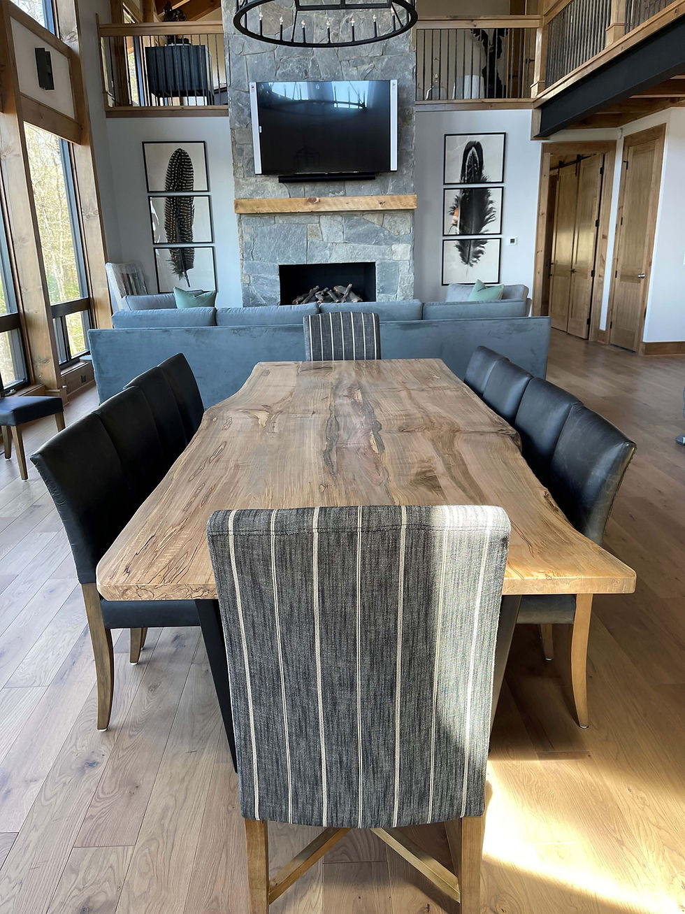 Wormy Maple Dining Table