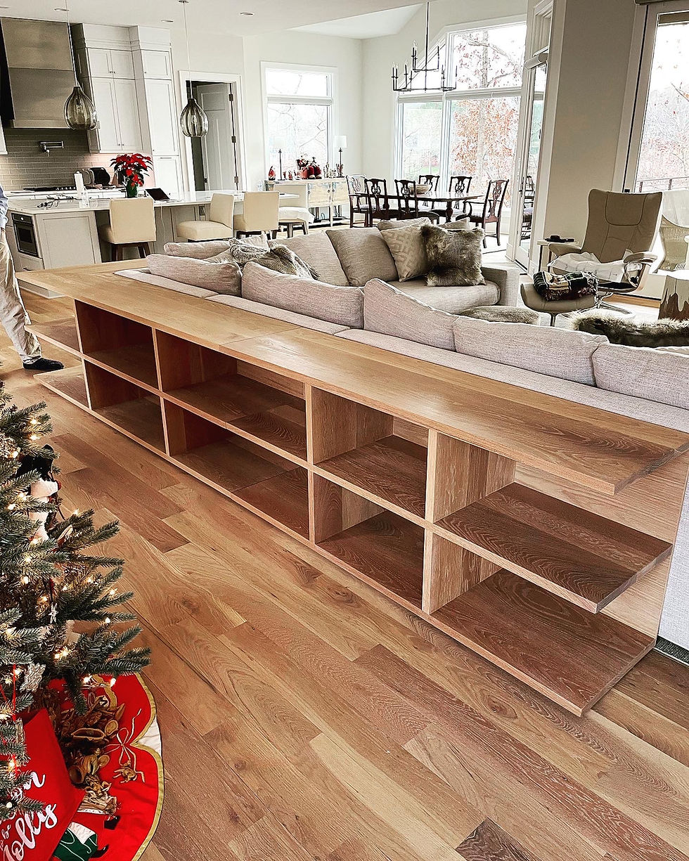 Wrap Around Console Table