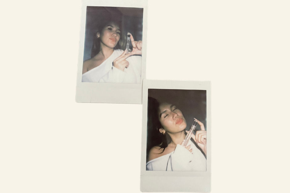 @chels.aar polaroid wearing GLACE Lip Gloss