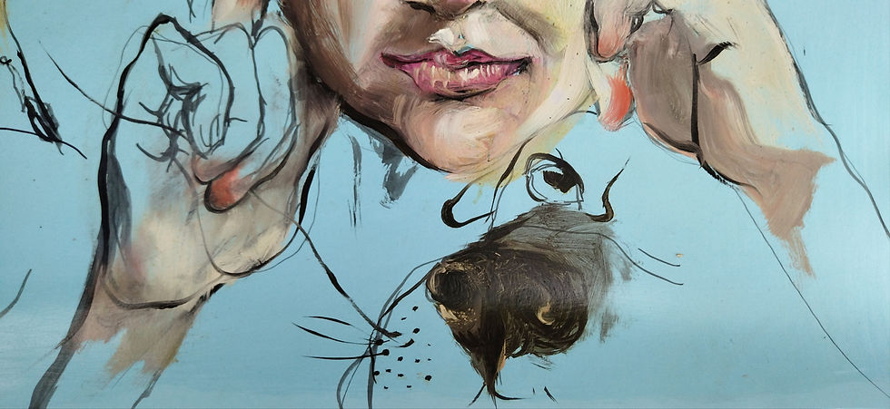 Miniature : detail of adog