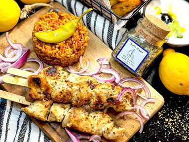 Hähnchen Souvlaki grillen – einfaches mediterranes Rezept
