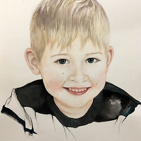 Handgezeichnetes Personenportrait eines Jungen nach Fotovorlage – Portraitzeichnung von TVE DESIGN ab 429 €