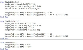 A screenshot of some VBA code written in Excel.