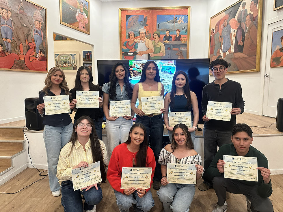 The 2026 BECY Santa Cruz cohort at their graduation ceremony at the Wittner Museum in Nogales, Az.