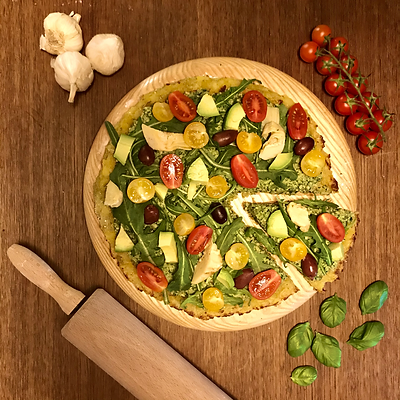 Potato Pesto Pizza