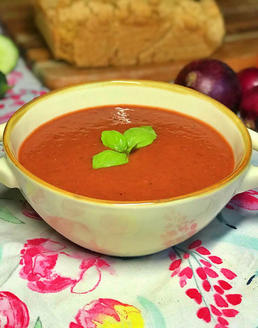 Strawberry Tomato Gazpacho