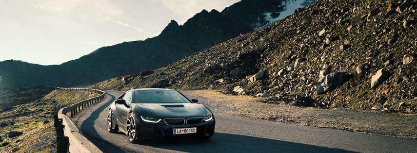 Bmw i8 Kaunertaler Gletscher Straße Sportwagen Treffen