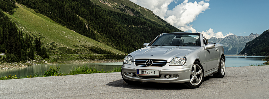 Mercedes Slk Kaunertaler Gletscher Straße Sportwagen Treffen