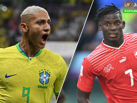 ชนะเข้ารอบ รายชื่อ 11 ตัวจริง "บราซิล-สวิตเซอร์แลนด์" ฟุตบอลโลก 2022 คู่สาม 28 พ.ย. 65