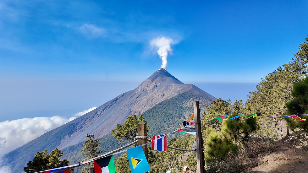 View of Fuego from Volcán Acatenango