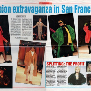 Article about the fashion show in Gulf News