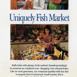 Intercontinental Hotel restaurant advertisement