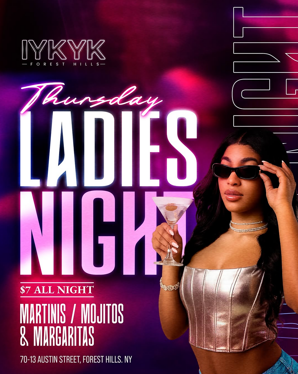 🍸 Ladies' Night Out - Thursday's – IYKYK Lounge 🍸