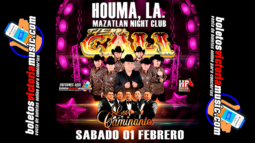 MAZATLAN NIGHT CLUB,  HOUMA, LA. SABADO 1 DE FEBRERO 
