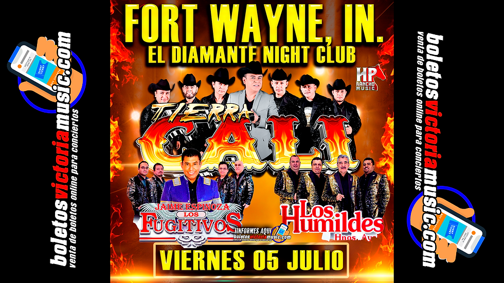 EL DIAMANTE NIGHT CLUB,  FORT WAYNE IN. VIERNES 5 DE JULIO 