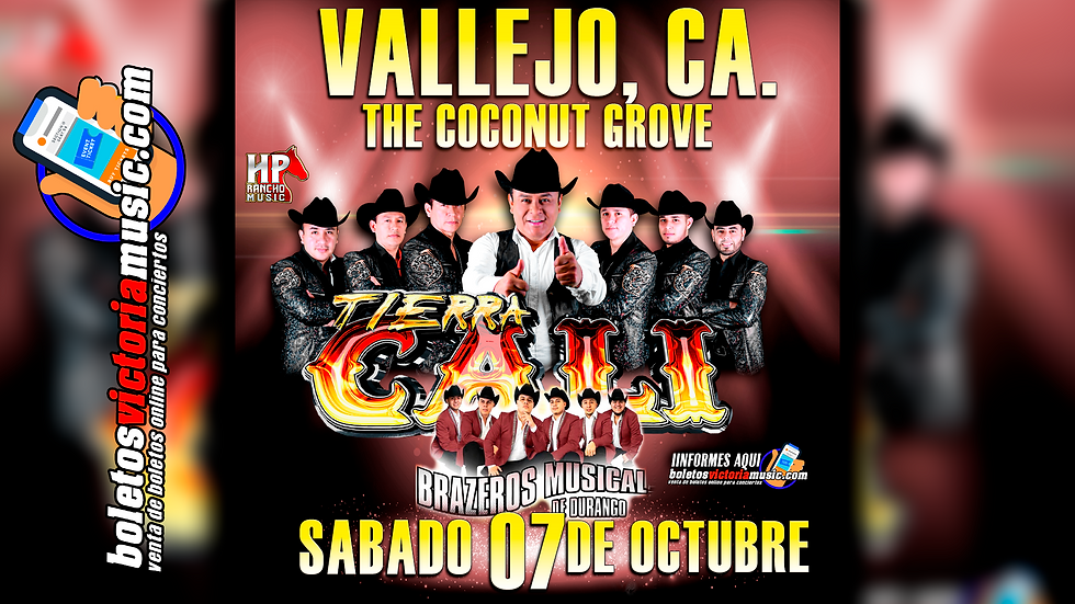 COCONUT GROVE , VALLEJO, CA. SABADO 7 DE OCTUBRE 