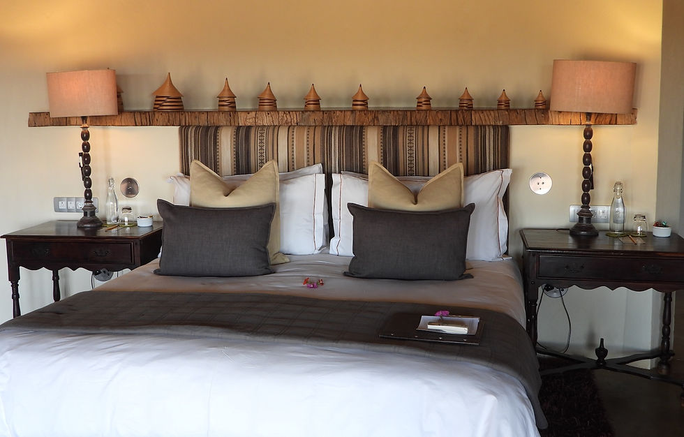 Double Bedroom in Luxury South African Safari Guest House.JPG