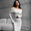 Thumbnail: Off-the-shoulder fitted dress