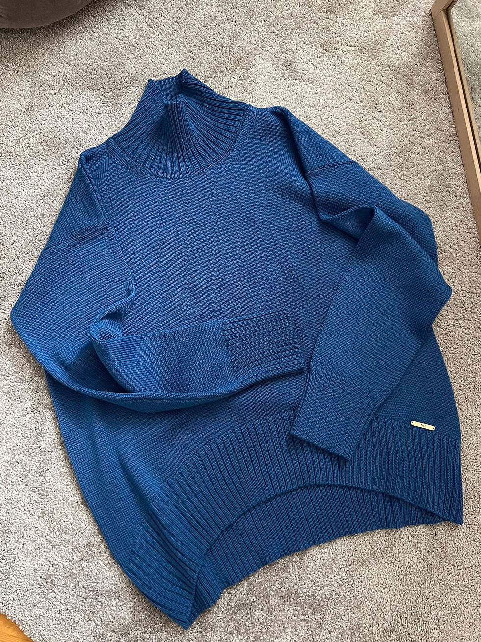 Thumbnail: Oversized jumper with a high neck