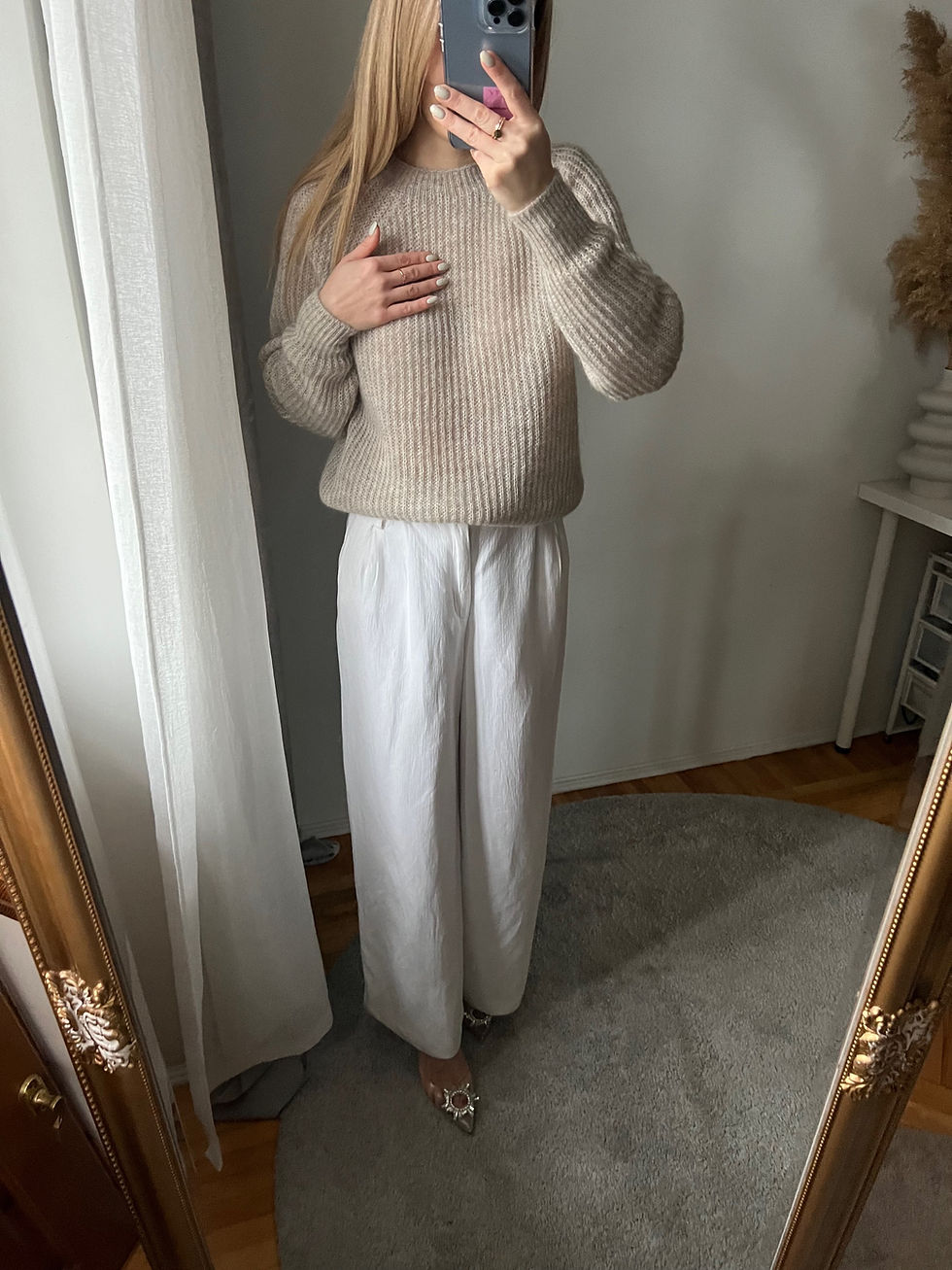 Thumbnail: Raglan jumper made of kid mohair and silk