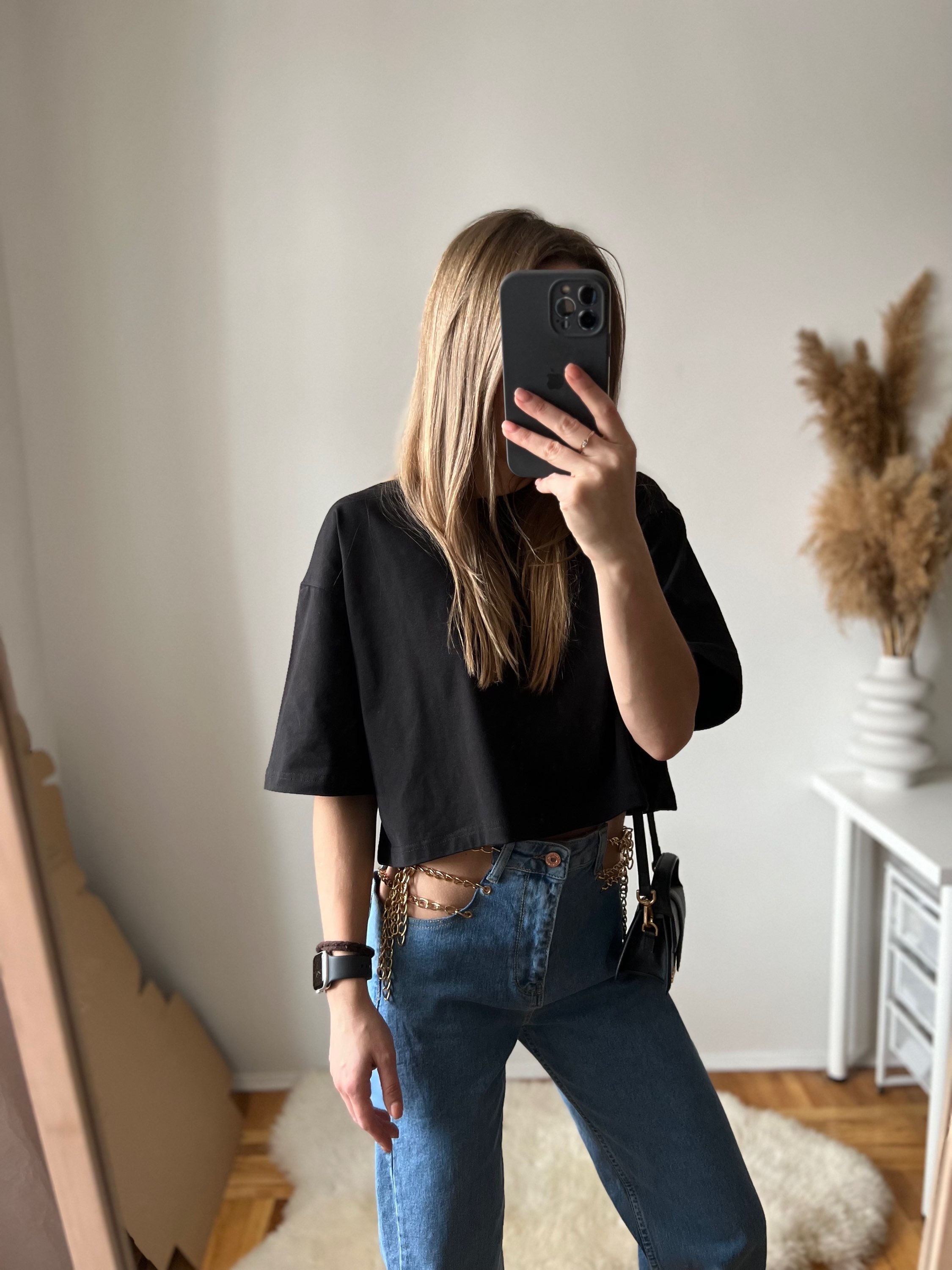 T-shirt short basic black