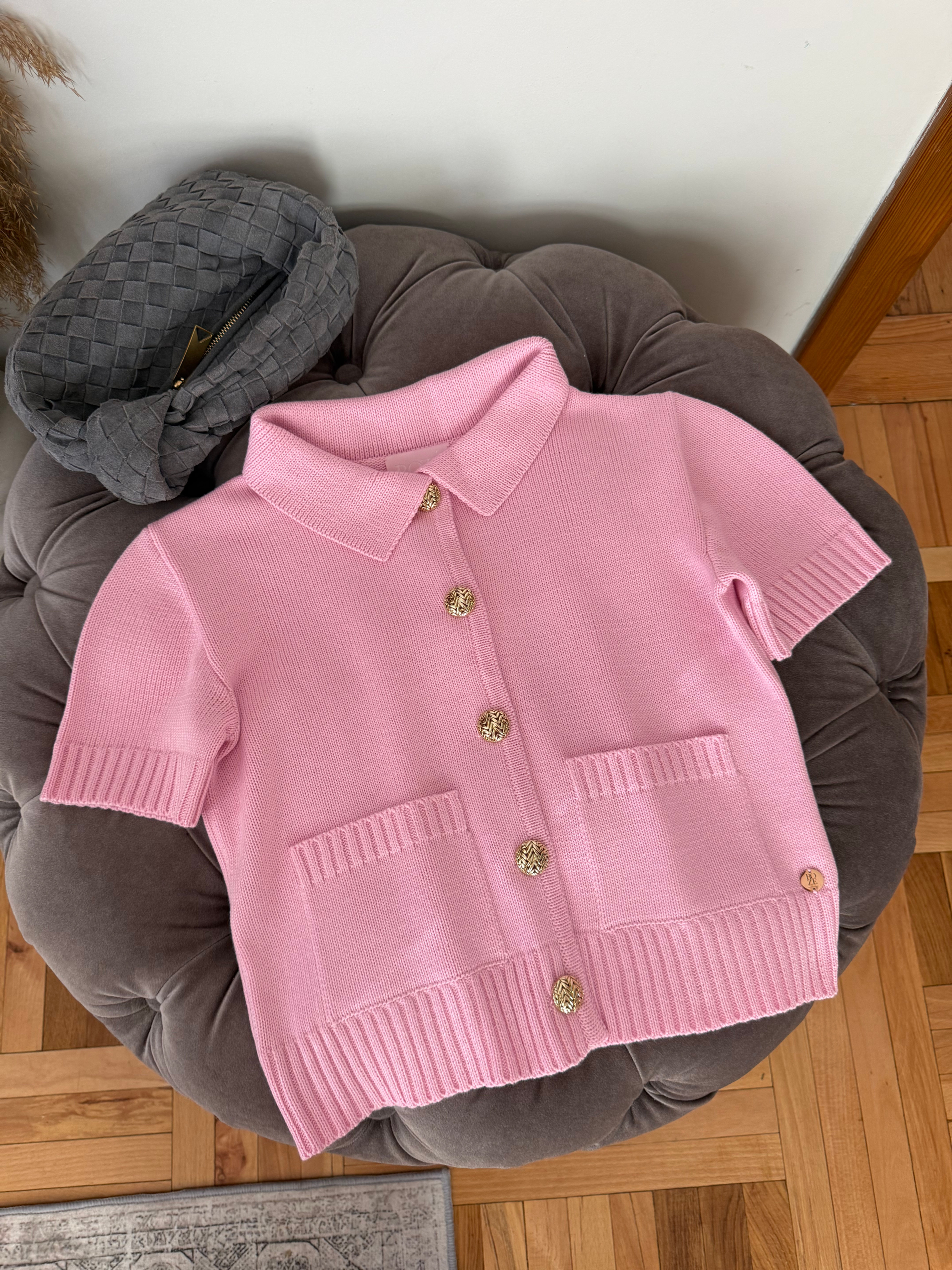 Кардиган вкорочений  із коротким рукавом 